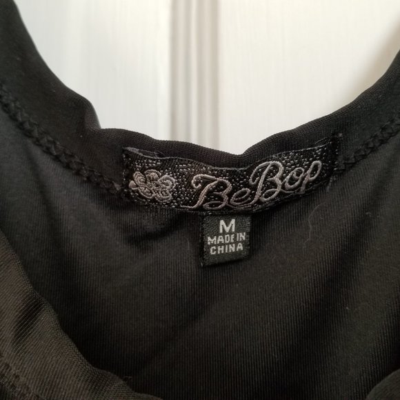 BeBop Maroon Black and Gray Dress (M) - Picture 2 of 3